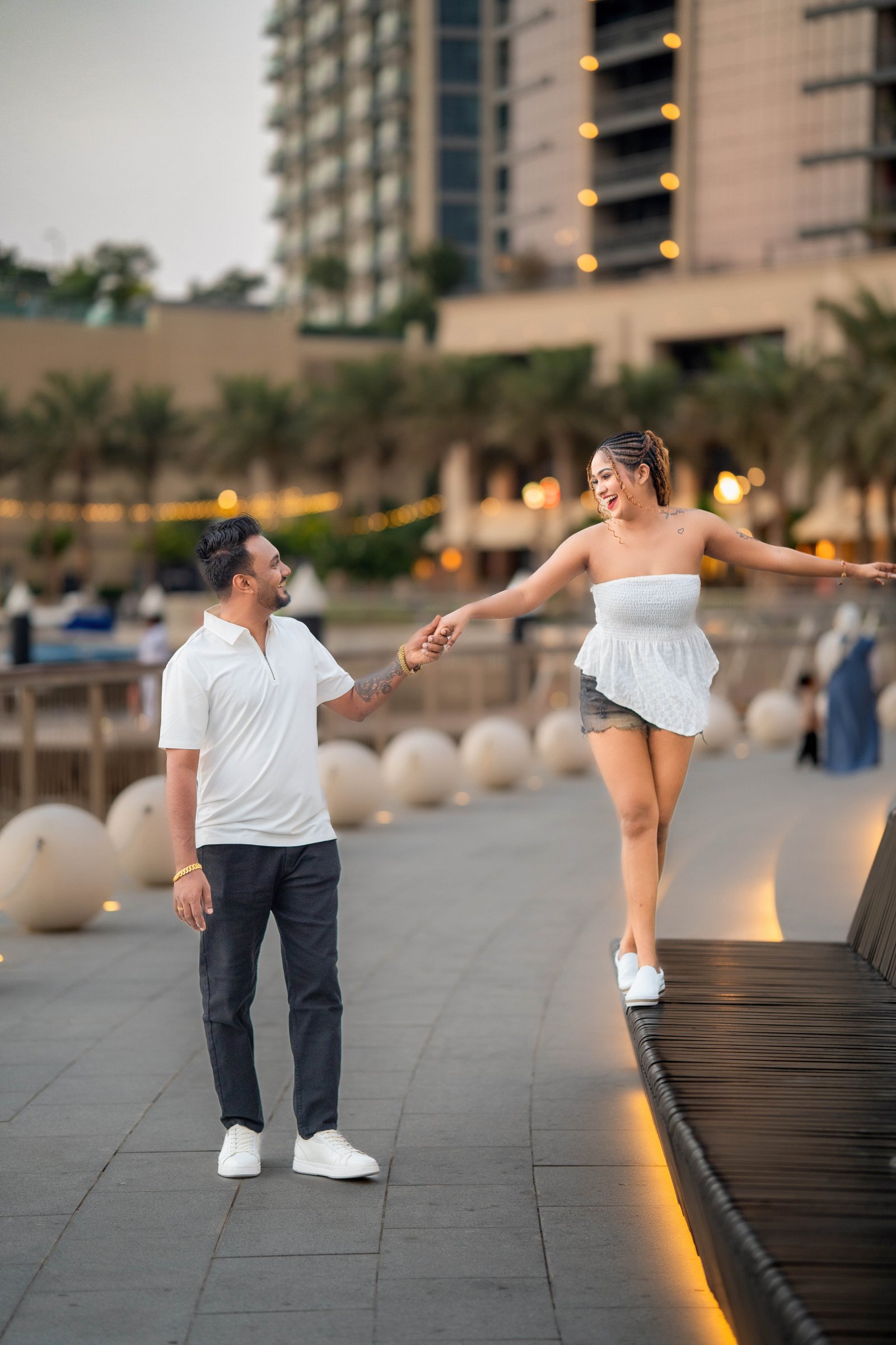 Deshan & Nithini Pre Shoot in Dubai Creek